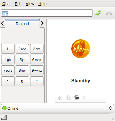 Ekiga Startup Window Ekiga